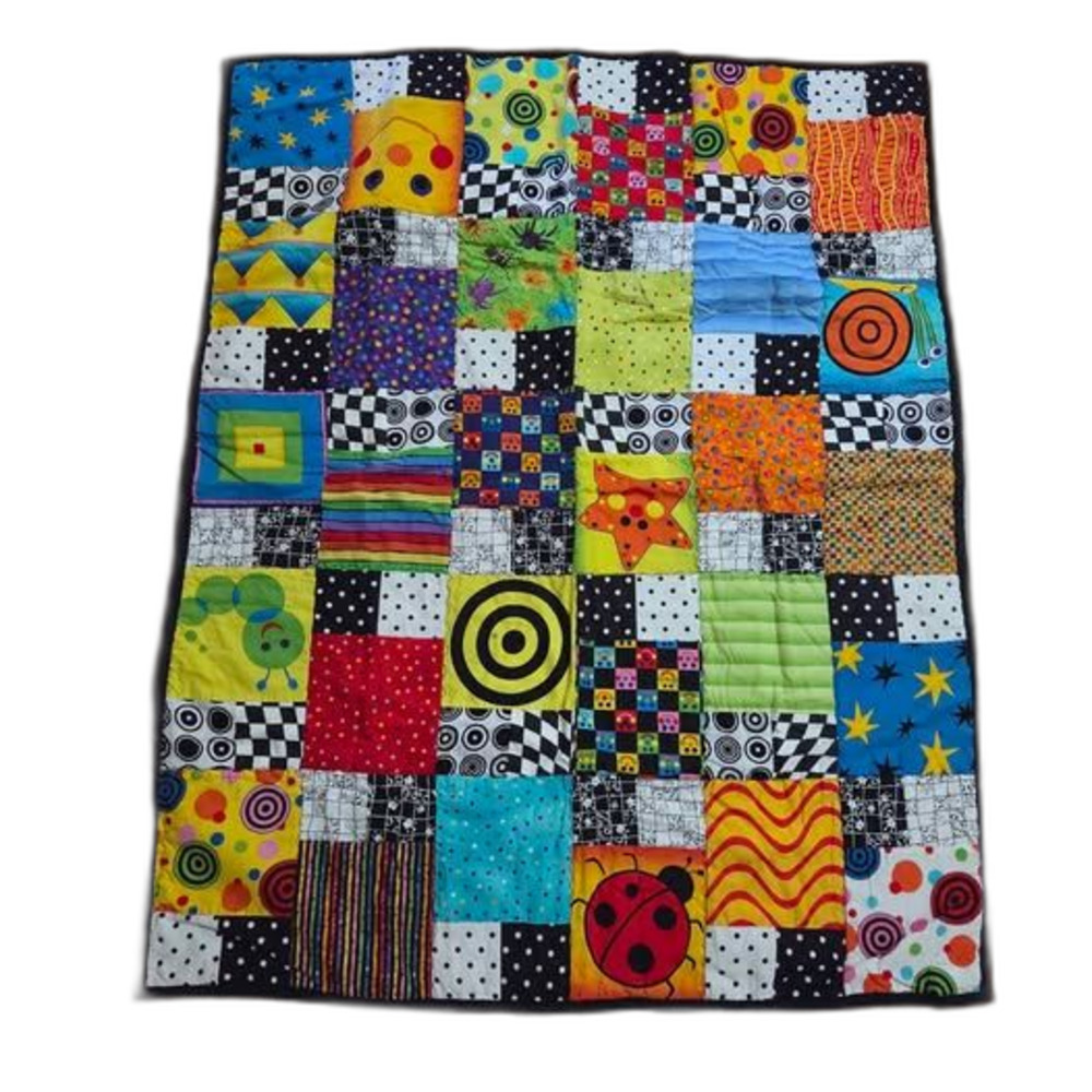 Colorful Patchwork Baby Quilt